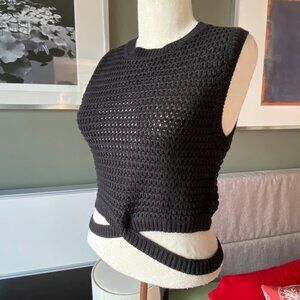 - Et Clet Sleeveless Knit Top with Long Waist Strap OOTD Sexy Summer MED - E1676